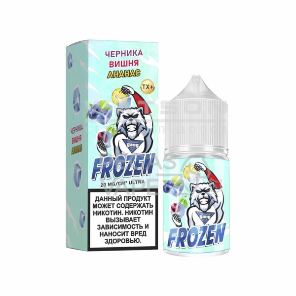 Жидкость Gang FROZEN Ultra (Черника вишня ананас) 30 мл 2% (20 мг/мл) - Купить с доставкой в Красногорске