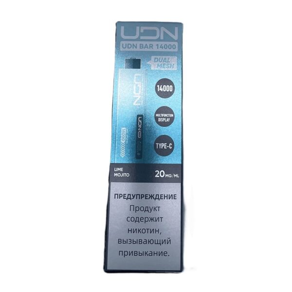 Электронная сигарета UDN BAR 14000 (Лайм мохито) - Купить с доставкой в Красногорске