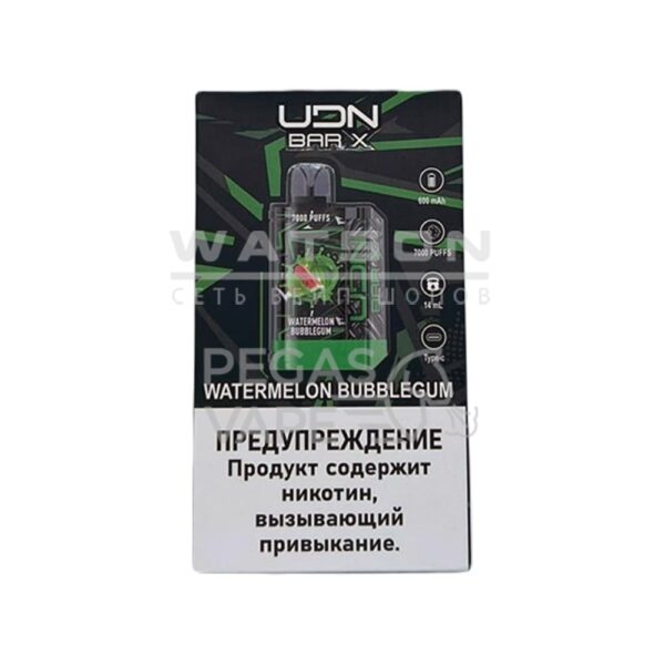 Электронная сигарета UDN BAR X3 7000 (Арбуз баблгам) - Купить с доставкой в Красногорске