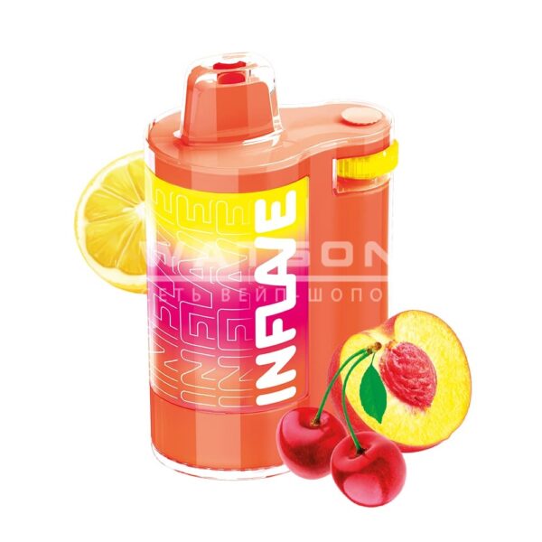 Электронная сигарета INFLAVE SPIN 8000 Cherry Lemon Peach (Вишня Персик Лимон) - Купить с доставкой в Красногорске