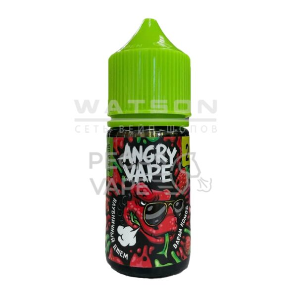 Жидкость Angry Vape Salt Варан Комод  (Клубничный джем) 30 мл 2% (20 мг/мл) - Купить с доставкой в Красногорске