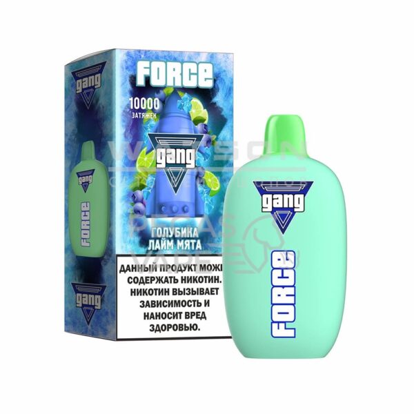 Электронная сигарета GANG FORCE 10000 (Голубика лайм мята) - Купить с доставкой в Красногорске