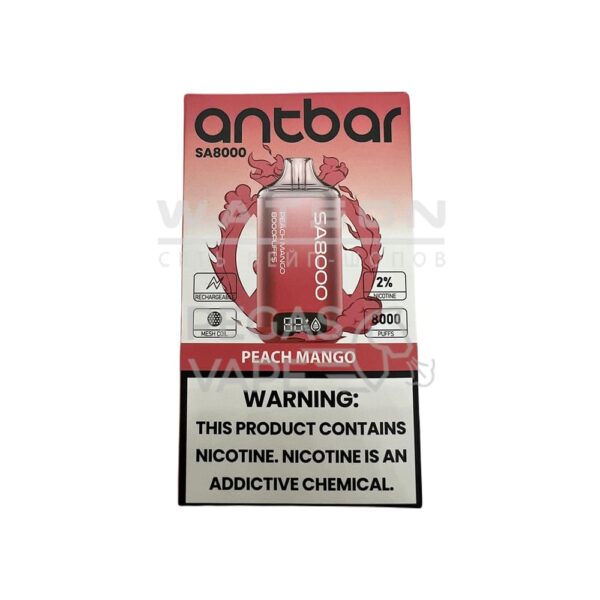Электронная сигарета SMOANT ANT BAR SA 8000 (Персик манго) - Купить с доставкой в Красногорске
