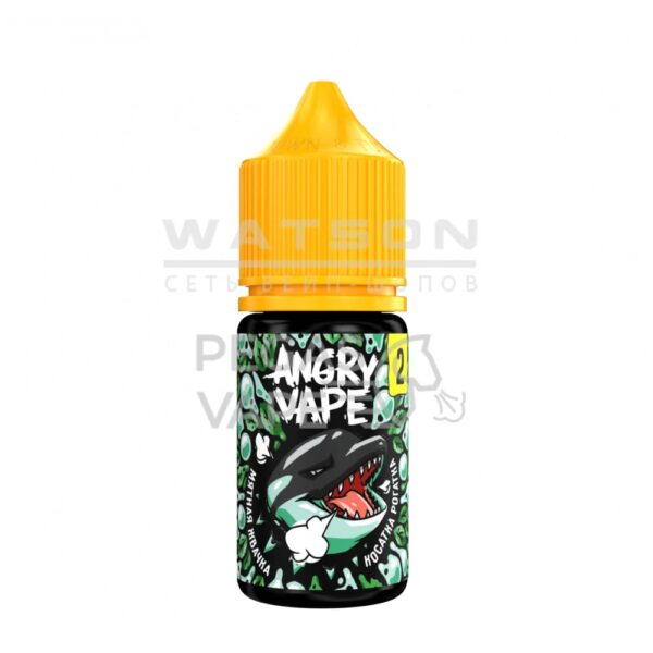 Жидкость Angry Vape Salt Касатка Рогатка (Мятная жвачка) 30 мл 2% (20 мг/мл) - Купить с доставкой в Красногорске