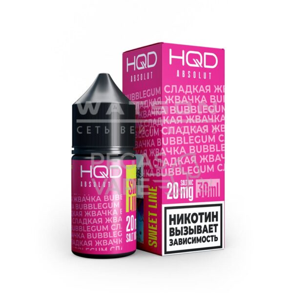 Жидкость HQD ABSOLUT SWEET LINE (Сладкая жвачка) 30 мл 2% (20 мг/мл) - Купить с доставкой в Красногорске