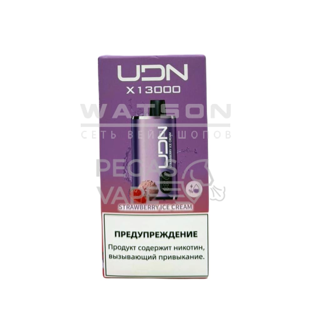 Электронная сигарета UDN BAR X 13000 (Клубничное мороженое) Электронная сигарета UDN BAR X 13000 (Клубничное мороженое) - Купить с доставкой в Красногорске