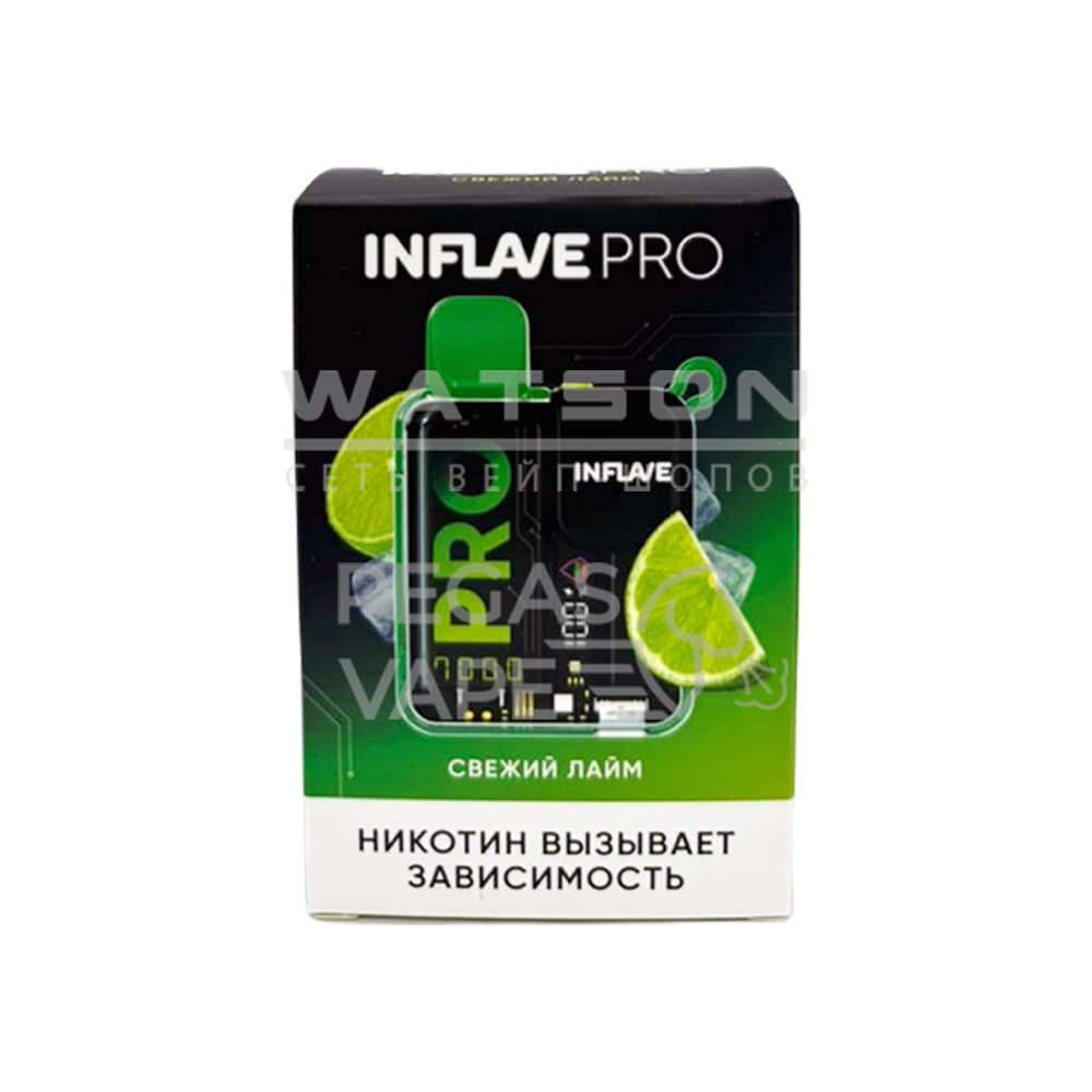 Электронная сигарета INFLAVE PRO 7000 (Свежий лайм) Электронная сигарета INFLAVE PRO 7000 (Свежий лайм) - Купить с доставкой в Красногорске