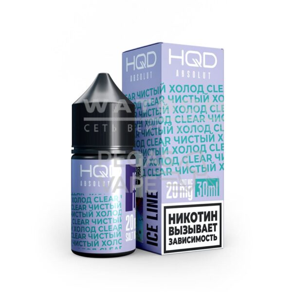 Жидкость HQD ABSOLUT ICE LINE (Чистый холод) 30 мл 2% (20 мг/мл) - Купить с доставкой в Красногорске