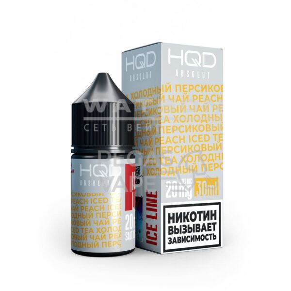 Жидкость HQD ABSOLUT ICE LINE (Холодный персиковый чай) 30 мл 2% (20 мг/мл) - Купить с доставкой в Красногорске