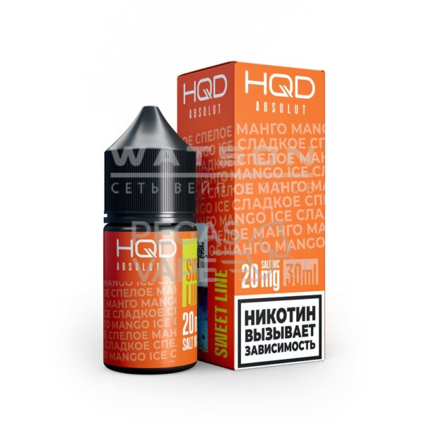 Жидкость HQD ABSOLUT SWEET LINE (Сладкое спелое манго) 30 мл 2% (20 мг/мл) - Купить с доставкой в Красногорске
