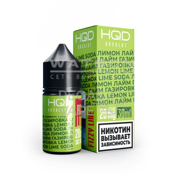 Жидкость HQD ABSOLUT FIZZY LINE (Лимон лайм- газировка) 30 мл 2% (20 мг/мл) - Купить с доставкой в Красногорске