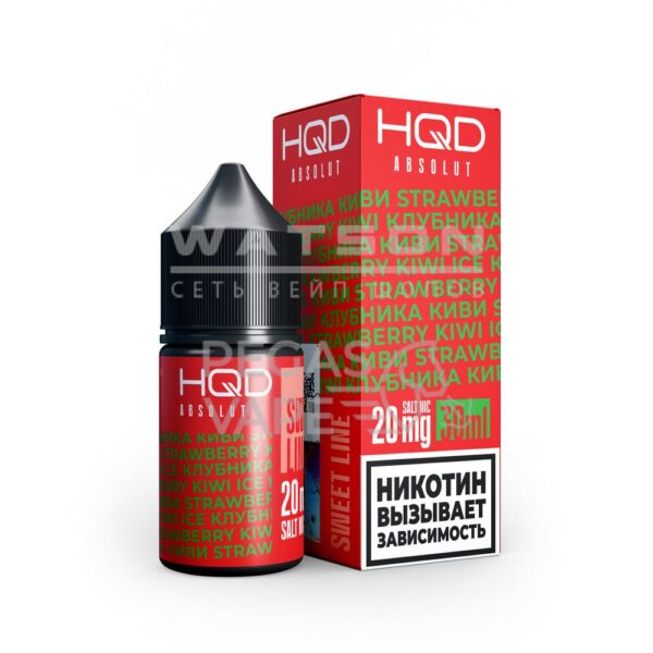 Жидкость HQD ABSOLUT SWEET LINE (Сладкий микс клубника киви) 30 мл 2% (20 мг/мл) - Купить с доставкой в Красногорске
