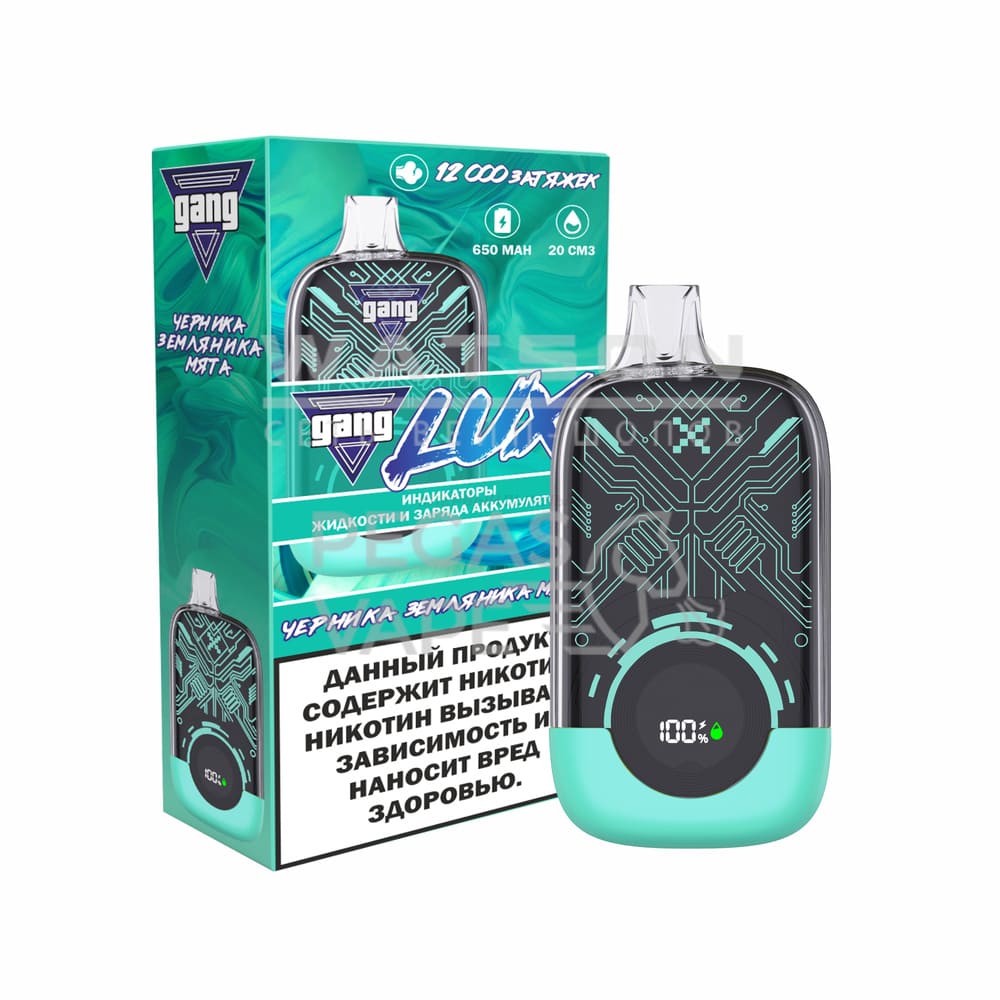 Электронная сигарета GANG LUX 12000 (Черника земляника мята) Электронная сигарета GANG LUX 12000 (Черника земляника мята) - Купить с доставкой в Красногорске