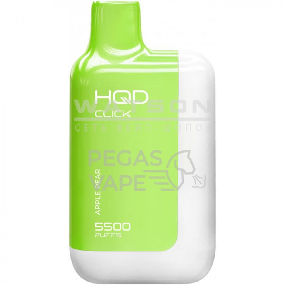 Электронная сигарета HQD CLICK 5500 (Яблоко груша) Электронная сигарета HQD CLICK 5500 (Яблоко груша) - Купить с доставкой в Красногорске