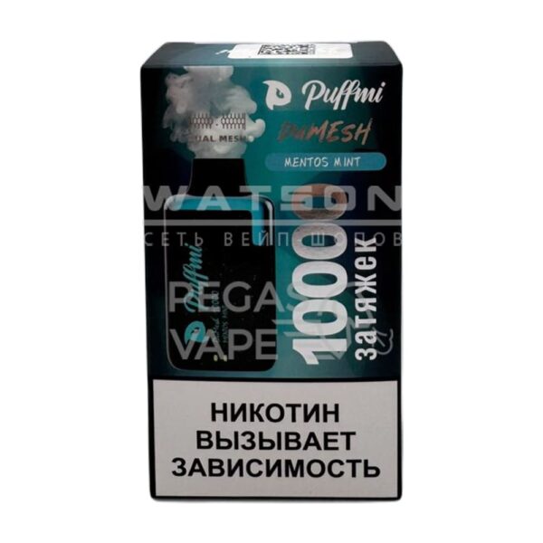 Электронная сигарета PuffMi DUMESH 10000 (Мятный ментос) - Купить с доставкой в Красногорске