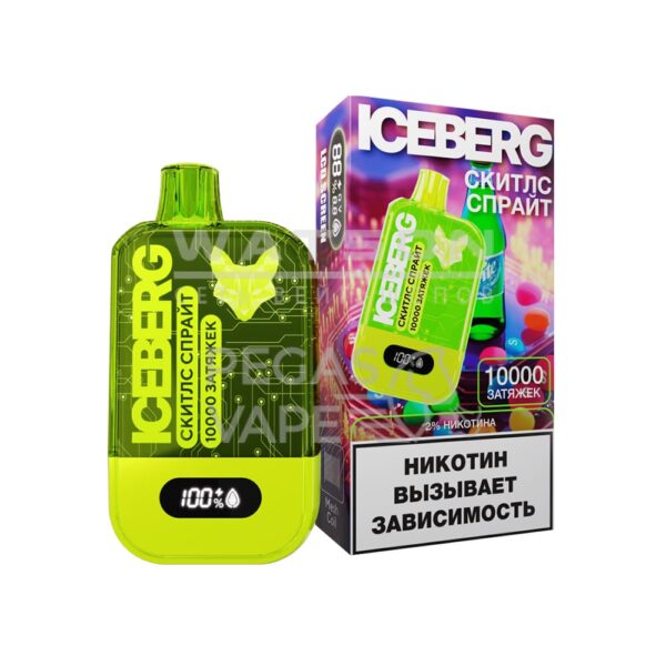 Электронная сигарета ICEBERG MINI 10000 (Скитлс спрайт) - Купить с доставкой в Красногорске