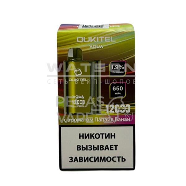 Электронная сигарета OUKITEL AQUA 12000 (Папайя банан) - Купить с доставкой в Красногорске