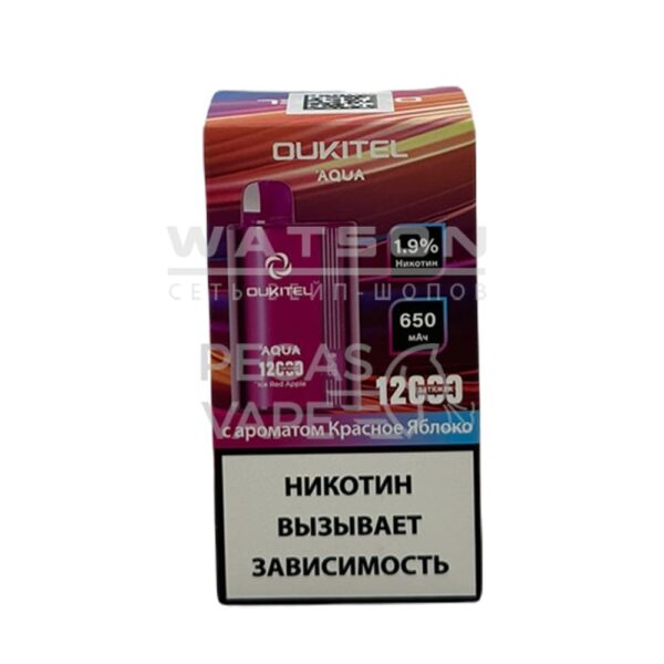 Электронная сигарета OUKITEL AQUA 12000 (Красное яблоко) - Купить с доставкой в Красногорске