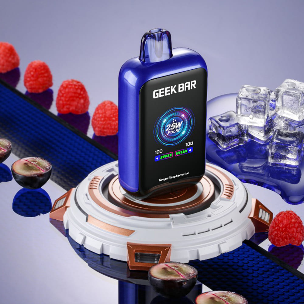 лед )|Электронная сигарета Geek Bar Pulse 12000 (Виноград лед ) - Купить с доставкой в Красногорске