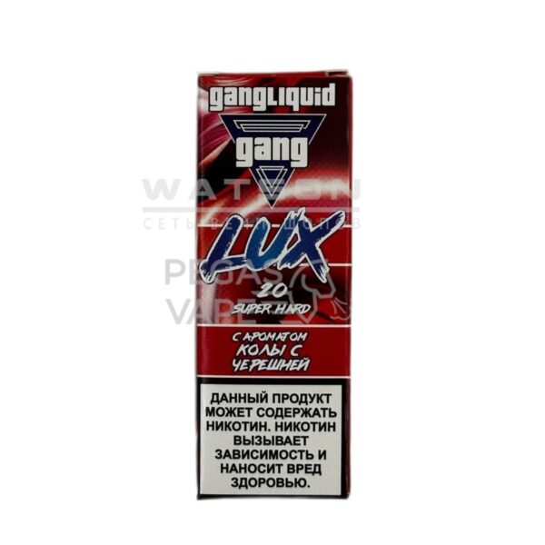 Жидкость GANG LUX SUPER HARD (Кола с черешней) 30 мл 2% (20 мг/мл) Strong - Купить с доставкой в Красногорске