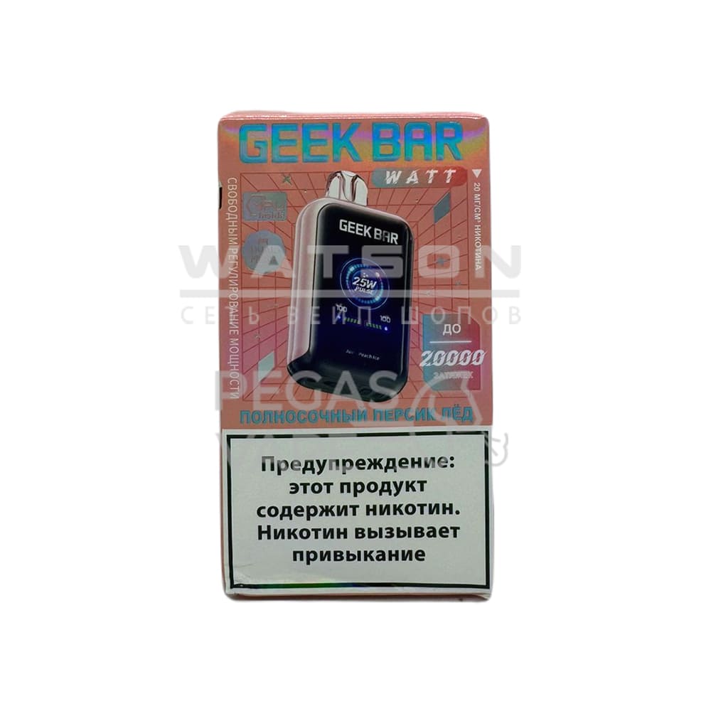 Электронная сигарета Geek Bar Watt 20000 (Сочный персик Электронная сигарета Geek Bar Watt 20000 (Сочный персик