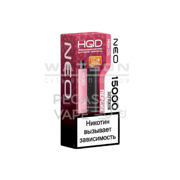 Электронная сигарета HQD NEO 15000 (Персик) - Купить с доставкой в Красногорске