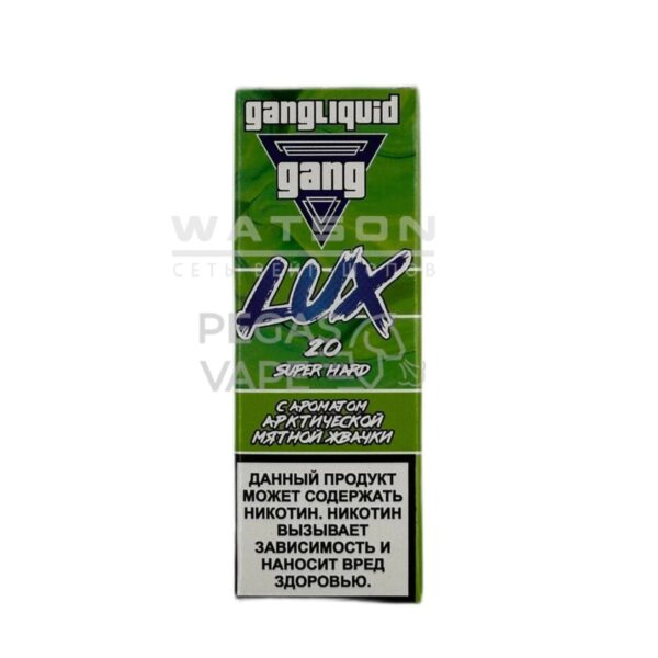 Жидкость GANG LUX SUPER HARD (Арктическая мятная жвачка) 30 мл 2% (20 мг/мл) Strong - Купить с доставкой в Красногорске
