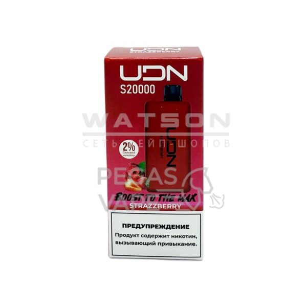 Электронная сигарета UDN S 20000 (Клубника малина) - Купить с доставкой в Красногорске