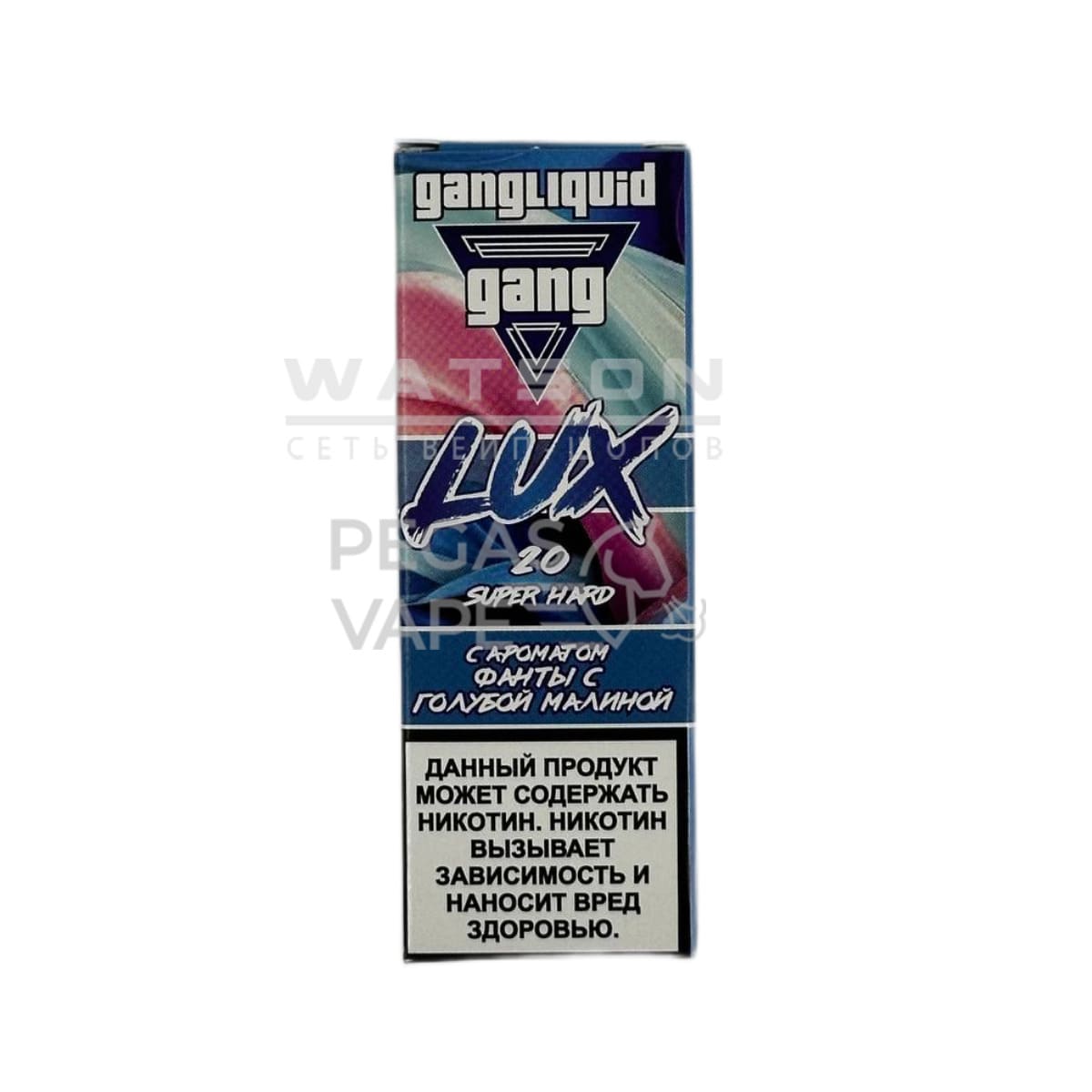 Жидкость GANG LUX SUPER HARD (Фанта с голубой малиной) 30 мл 2% (20 мг/мл) Strong Жидкость GANG LUX SUPER HARD (Фанта с голубой малиной) 30 мл 2% (20 мг/мл) Strong - Купить с доставкой в Красногорске