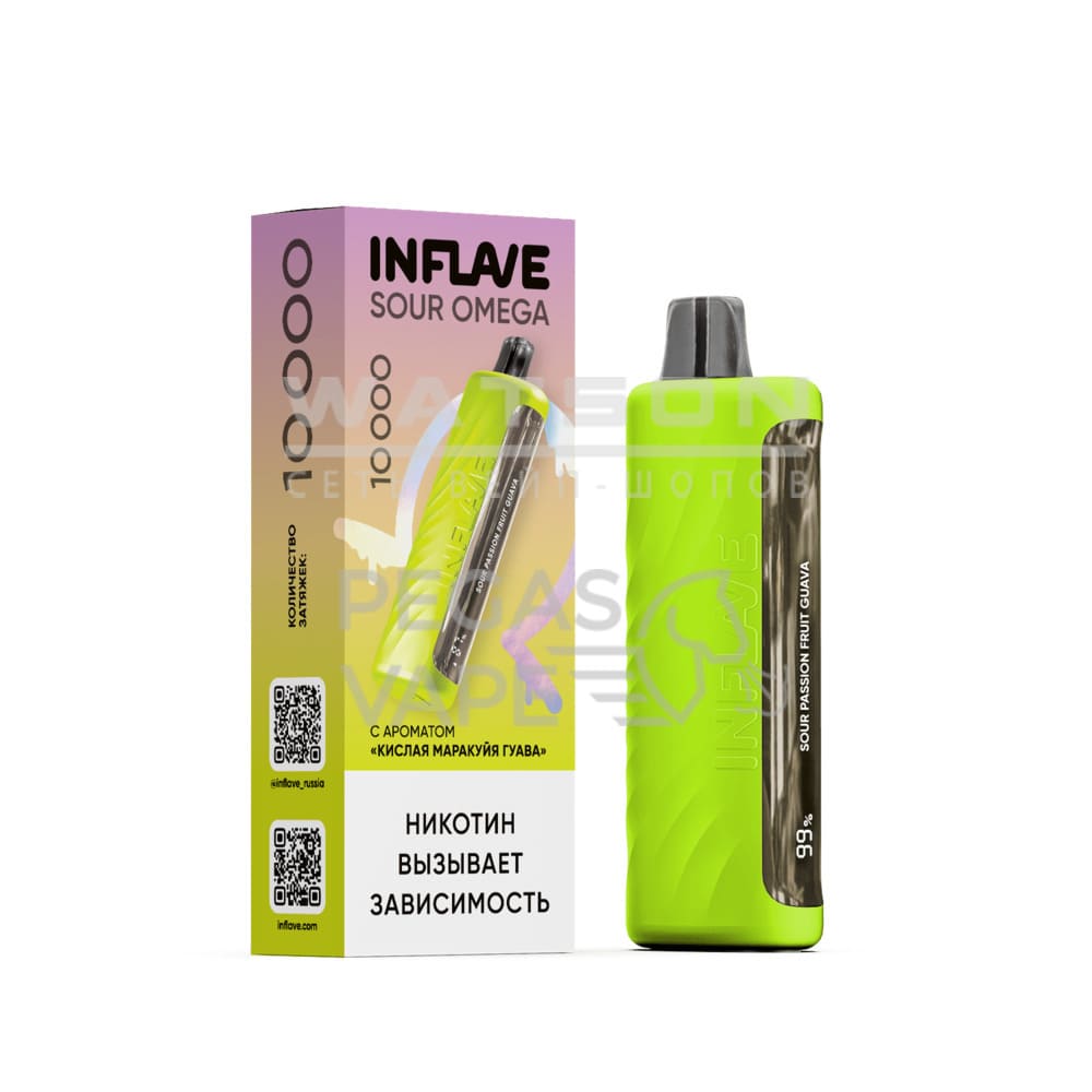 Электронная сигарета INFLAVE OMEGA 10000 (Кислая маракуйя гуава) Электронная сигарета INFLAVE OMEGA 10000 (Кислая маракуйя гуава) - Купить с доставкой в Красногорске