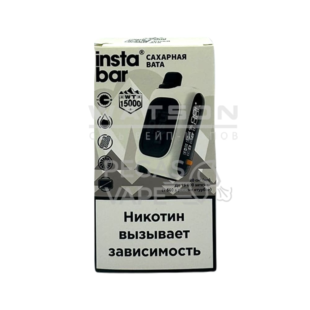 Электронная сигарета PLONQ INSTABAR 15000 (Сахарная вата) Электронная сигарета PLONQ INSTABAR 15000 (Сахарная вата) - Купить с доставкой в Красногорске
