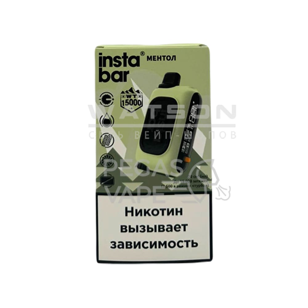 Электронная сигарета PLONQ INSTABAR 15000 (Ментол) Электронная сигарета PLONQ INSTABAR 15000 (Ментол) - Купить с доставкой в Красногорске