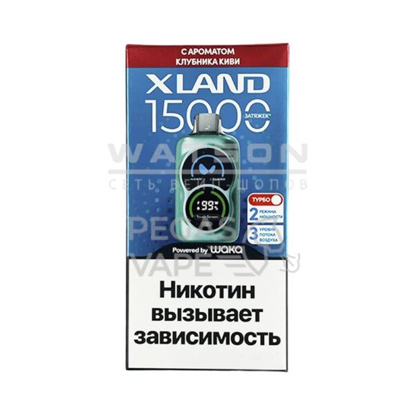 Электронная сигарета WAKA XLAND 15000 (Клубника киви) - Купить с доставкой в Красногорске