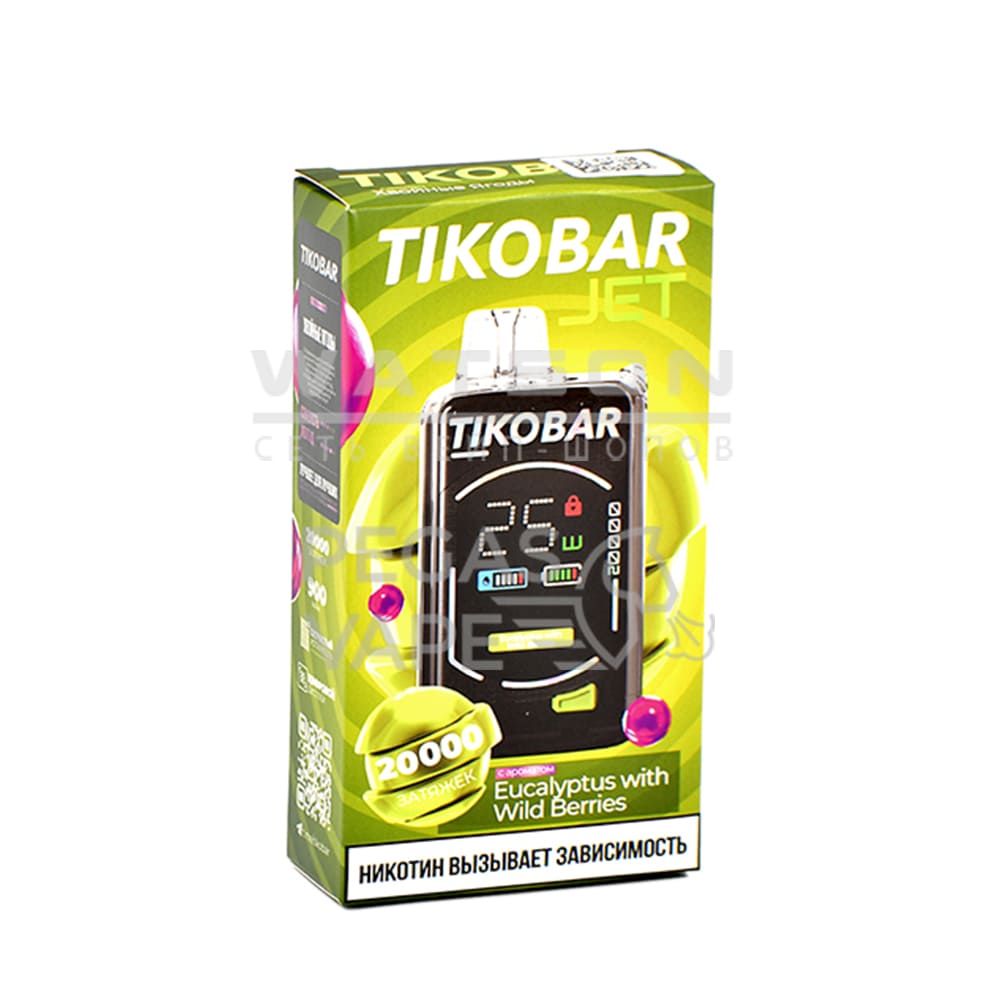 Электронная сигарета TIKOBAR JET 20000 Eucalyptus with wild berries (Хвойные ягоды) Электронная сигарета TIKOBAR JET 20000 Eucalyptus with wild berries (Хвойные ягоды) - Купить с доставкой в Красногорске