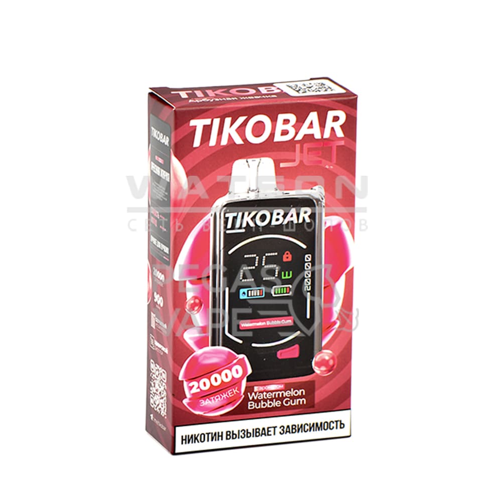 Электронная сигарета TIKOBAR JET 20000 Watermelon bubble gum (Арбузная жвачка) Электронная сигарета TIKOBAR JET 20000 Watermelon bubble gum (Арбузная жвачка) - Купить с доставкой в Красногорске