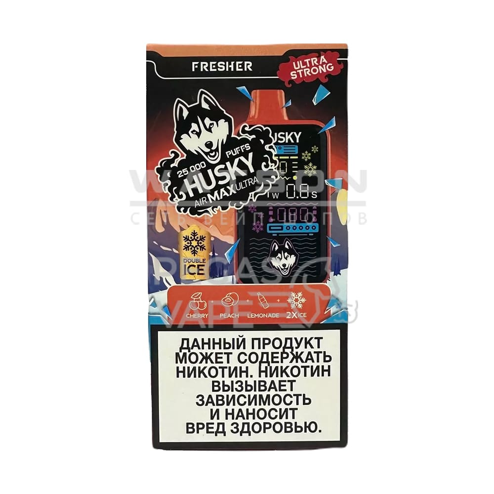 Электронная сигарета HUSKY AIR MAX ULTRA STRONG 25000 Fresher (Свежий) Электронная сигарета HUSKY AIR MAX ULTRA STRONG 25000 Fresher (Свежий) - Купить с доставкой в Красногорске