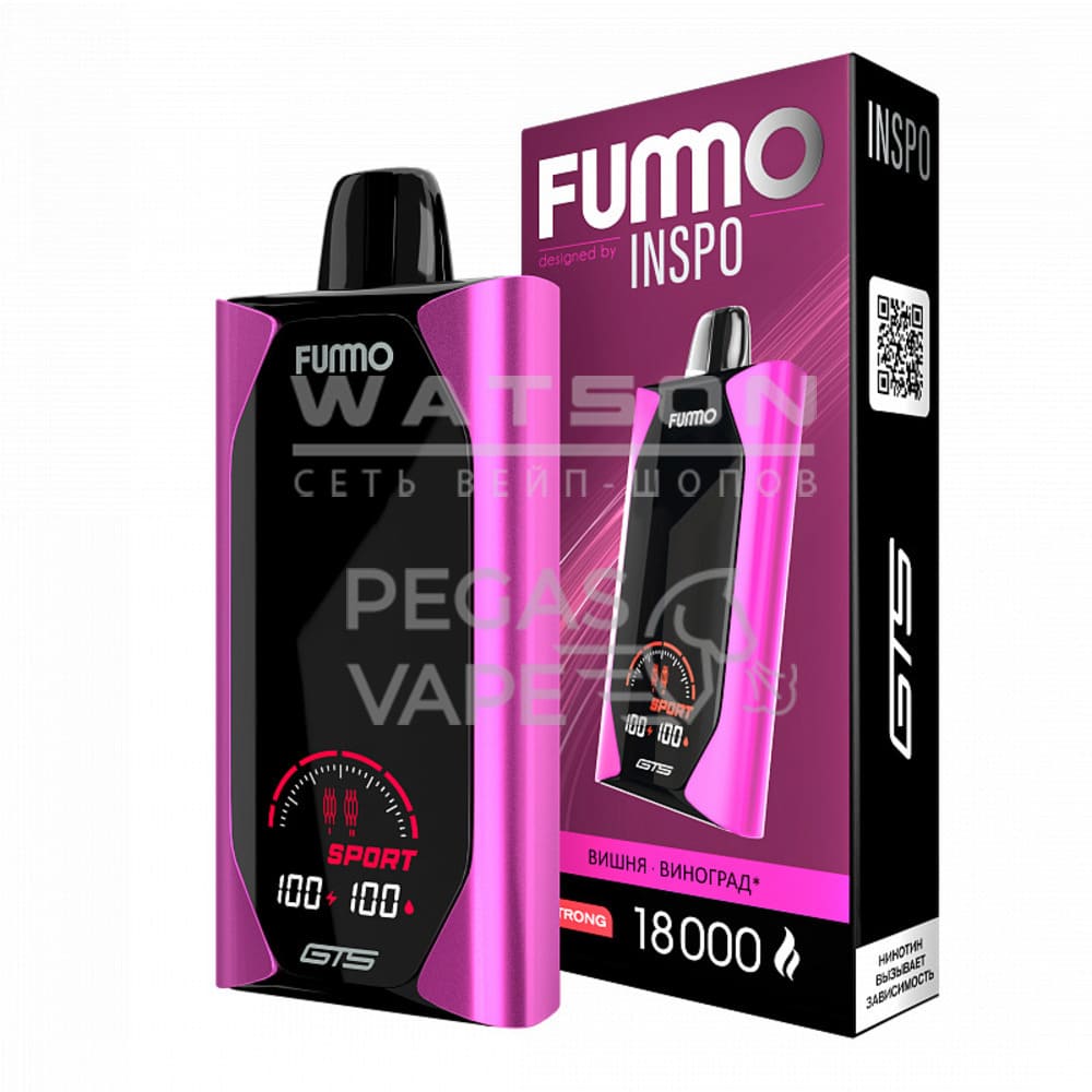 Электронная сигарета Fummo GTS 18000 (Вишня виноград) Электронная сигарета Fummo GTS 18000 (Вишня виноград) - Купить с доставкой в Красногорске