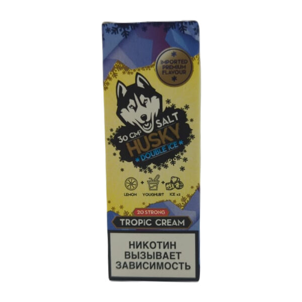 Жидкость Husky Double Ice Salt Strong Series TROPIC CREAM (Мороженое Лимон Ананас Лёд) 30 мл 2% (20 мг/мл) Strong - Купить с доставкой в Красногорске