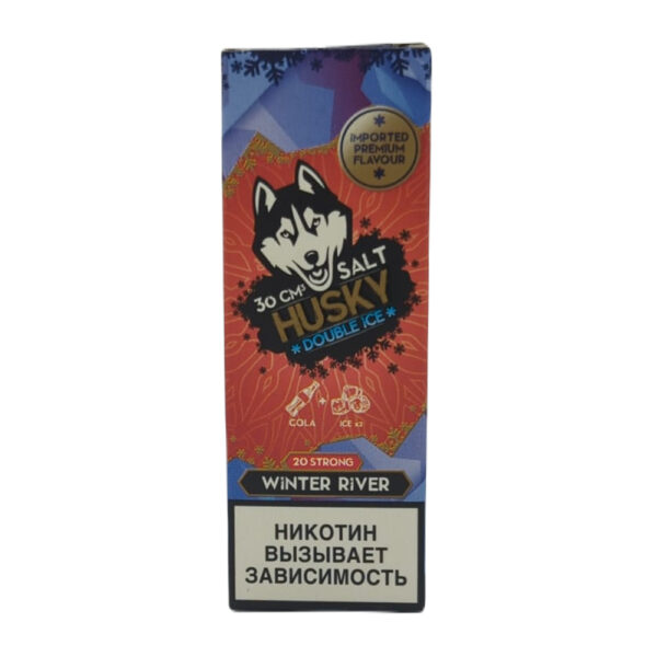 Жидкость Husky Double Ice Salt Strong Series WINTER RIVER (Кола) 30 мл 2% (20 мг/мл) Strong - Купить с доставкой в Красногорске