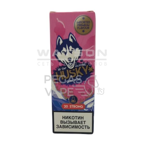 Жидкость Husky Malaysian Salt Strong Series GUM WOLF (Ледяная арбузная жвачка с ментолом ) 30 мл 2% (20 мг/мл) Strong - Купить с доставкой в Красногорске