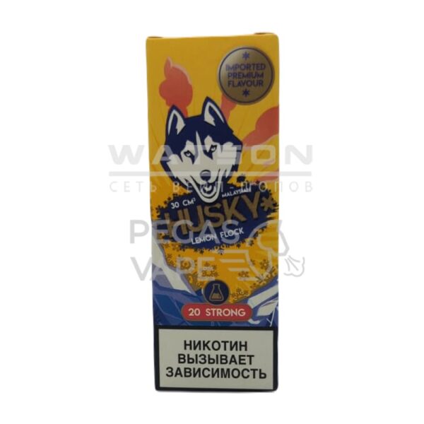 Жидкость Husky Malaysian Salt Strong Series LEMON FLOCK (Цитрус) 30 мл 2% (20 мг/мл) Strong - Купить с доставкой в Красногорске
