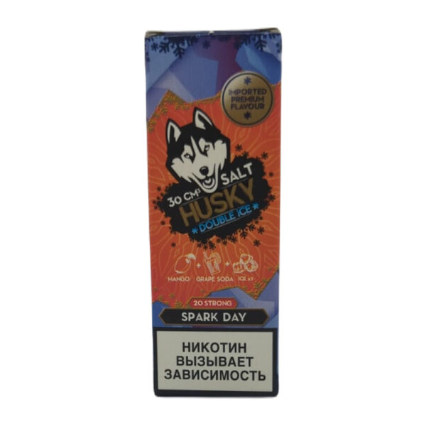 Жидкость Husky Double Ice Salt Strong Series SPARK DAY (Газировка Лимонад Манго) 30 мл 2% (20 мг/мл) Strong - Купить с доставкой в Красногорске