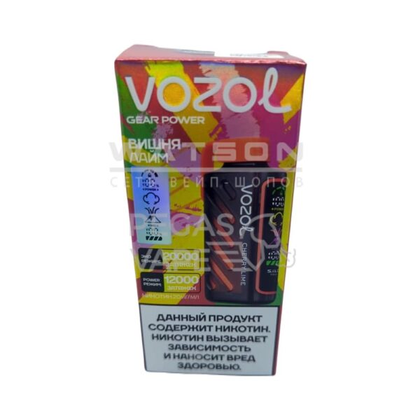 Электронная сигарета VOZOL GEAR POWER 20000 (Вишня лайм) - Купить с доставкой в Красногорске