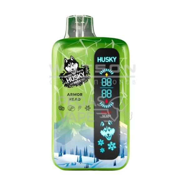 Электронная сигарета Husky Air Max PRO Ultra Strong 20000 Armor hear (Кокосовое мороженое с мятой) - Купить с доставкой в Красногорске