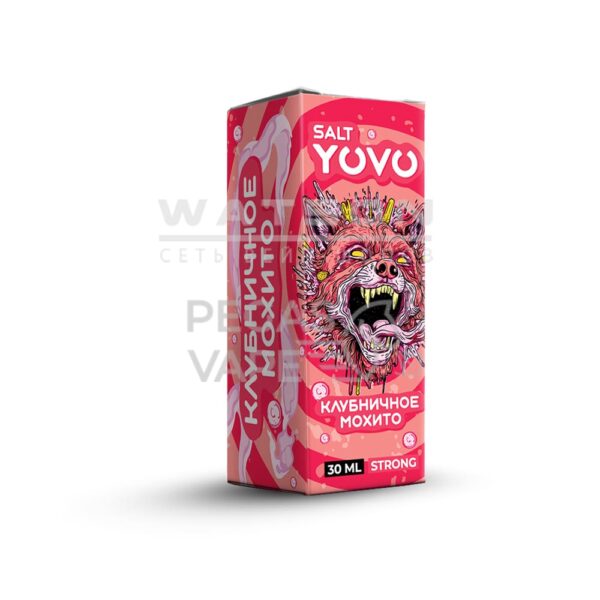 Жидкость YOVO Salt Strong (Клубничное мохито) 30 мл 2% (20 мг/мл) Strong - Купить с доставкой в Красногорске