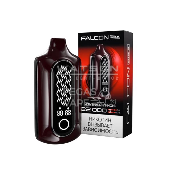 Электронная сигарета FALCON MAX 22000 (Клубника лимон) - Купить с доставкой в Красногорске