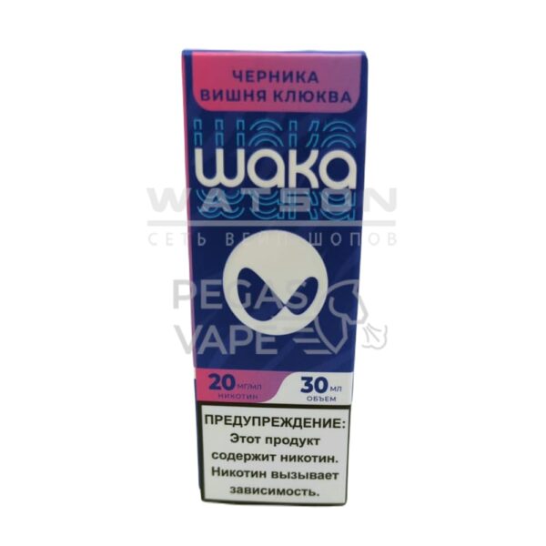 Жидкость WAKA Salt Strong (Черника клюква вишня) 30 мл 2% (20 мг/мл) Strong - Купить с доставкой в Красногорске