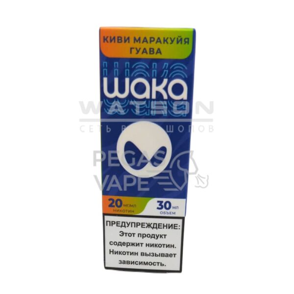 Жидкость WAKA Salt Strong (Киви маракуйя гуава) 30 мл 2% (20 мг/мл) Strong - Купить с доставкой в Красногорске