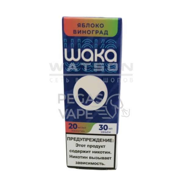 Жидкость WAKA Salt Strong (Яблоко виноград) 30 мл 2% (20 мг/мл) Strong - Купить с доставкой в Красногорске
