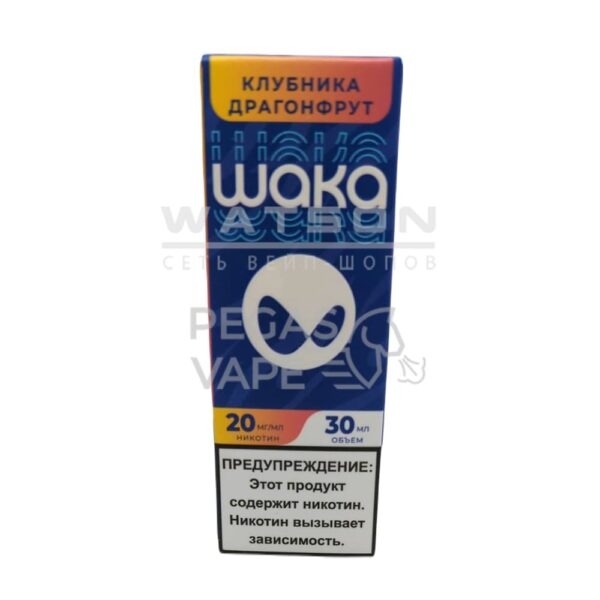 Жидкость WAKA Salt Strong (Клубника драгонфрукт) 30 мл 2% (20 мг/мл) Strong - Купить с доставкой в Красногорске
